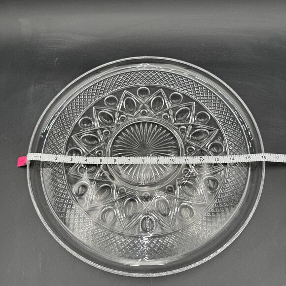 Vintage Platter 16" Cape Cod by Imperial Glass Ohio Glassware - Picture 4 of 7